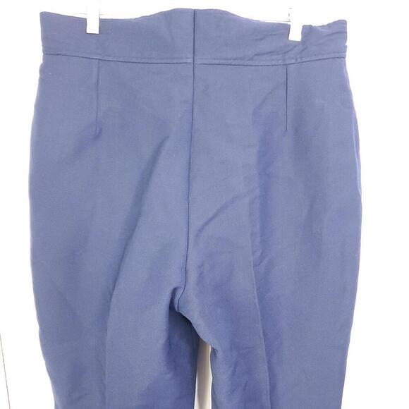 Bogner Pants Womens 10 Large Navy Stirrup Ski Snow Wool Blend Zip Pocket - Picture 6 of 9